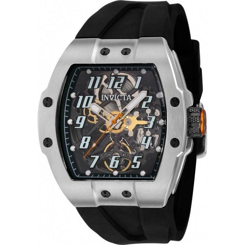 Invicta S1 Rally JM Limited Edition Silicone Skeleton Dial Automatic 43511 Men's Watch - Black and Silver