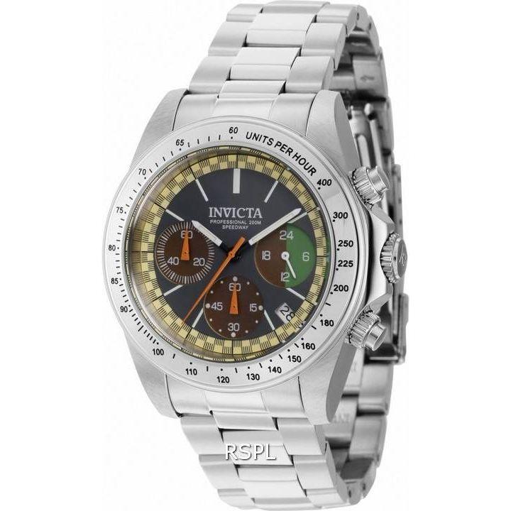 Invicta Speedway Professional Chronograph Quartz Diver's Watch 43801 200M Men's - Stainless Steel, Multicolor Dial