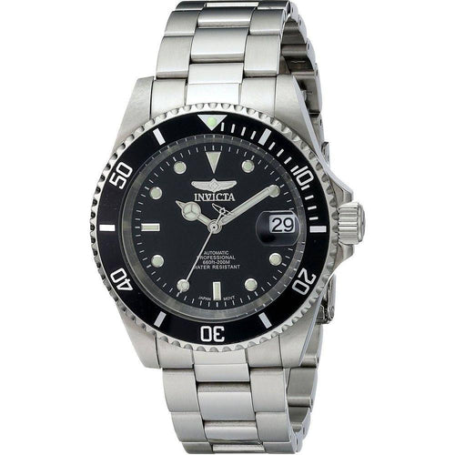 Load image into Gallery viewer, Invicta Men&#39;s Automatic Pro Diver 200M Black Dial Stainless Steel Watch 8926OB

