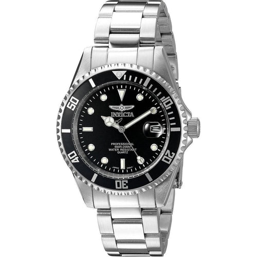 Load image into Gallery viewer, Invicta Pro Diver Quartz 200M 8932OB Men&#39;s Stainless Steel Black Dial Watch
