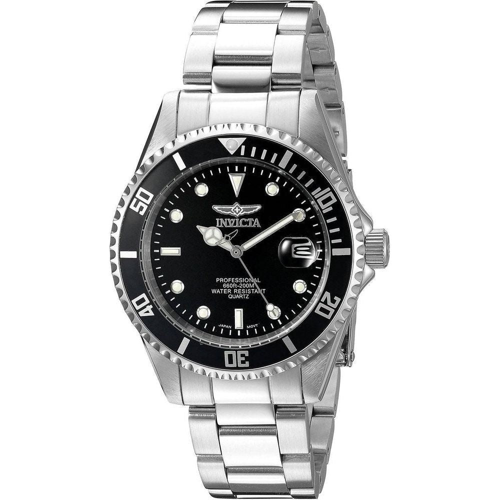Invicta Pro Diver Quartz 200M 8932OB Men's Stainless Steel Black Dial Watch