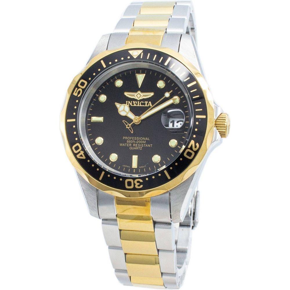 Invicta Pro Diver Professional Quartz 200M 8934 Men's Two Tone Stainless Steel Watch