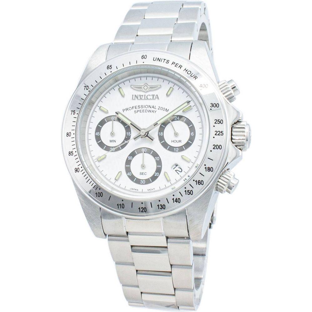 Invicta Speedway 200M Chronograph White Dial 9211 Men's Stainless Steel Watch
