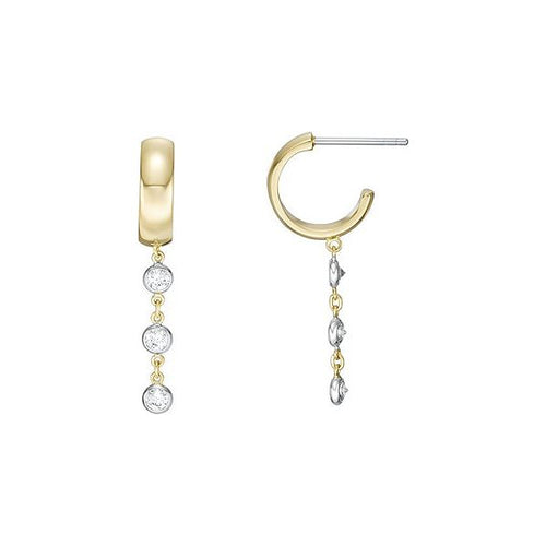 Load image into Gallery viewer, &quot;Elegance Emanated&quot; Stainless Steel Earrings by FOSSIL
