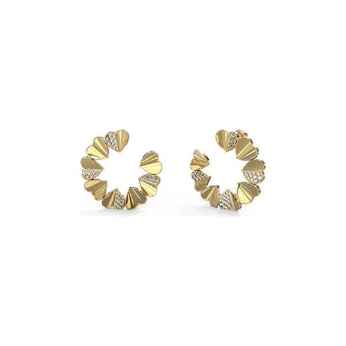 Load image into Gallery viewer, &quot;GUESS JEWELS Elegance Personified Gold-Toned Earrings&quot;
