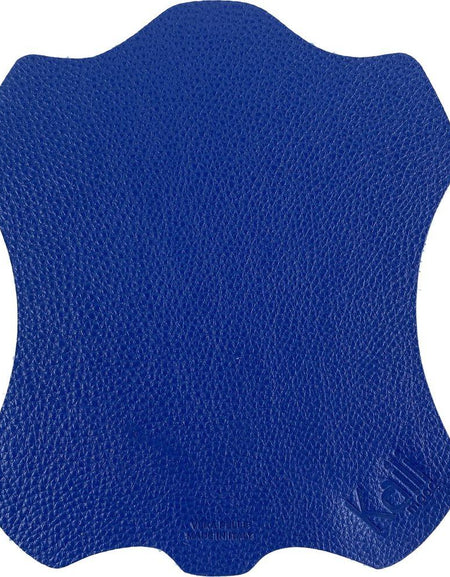 K0001DB | Tappetino per Mouse Made in Italy in Vera Pelle pieno fiore, grana dollaro - Colore Blu - Dimensioni: cm 20 x 23 - Confezione: Sacchetto tubolare Tnt-0