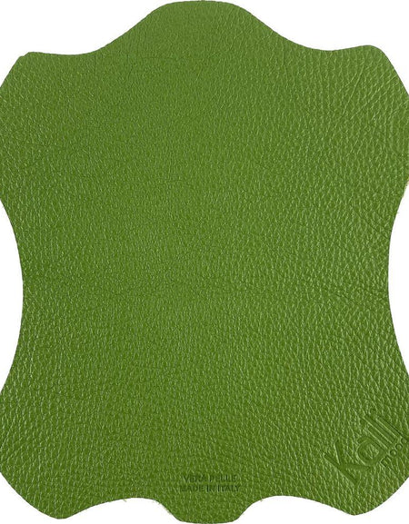 K0001EB | Tappetino per Mouse Made in Italy in Vera Pelle pieno fiore, grana dollaro - Colore Verde - Dimensioni: cm 20 x 23 - Confezione: Sacchetto tubolare Tnt-0