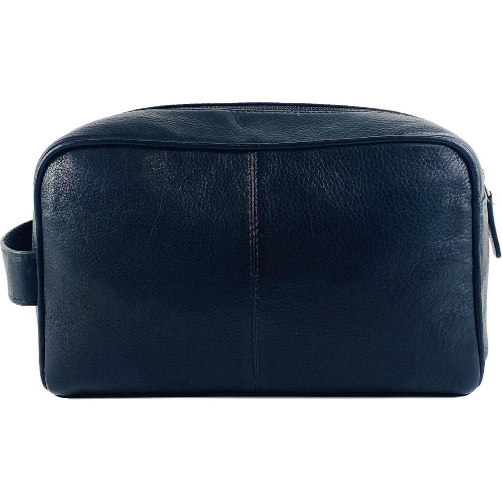 K0025AB | Beauty Case con maniglia laterale in Vera Pelle pieno fiore con leggera grana – Colore Nero. Chiusura con lampo, Dimensioni: cm 25 x 16 x 12. Confezione: Sacchetto Tnt-2