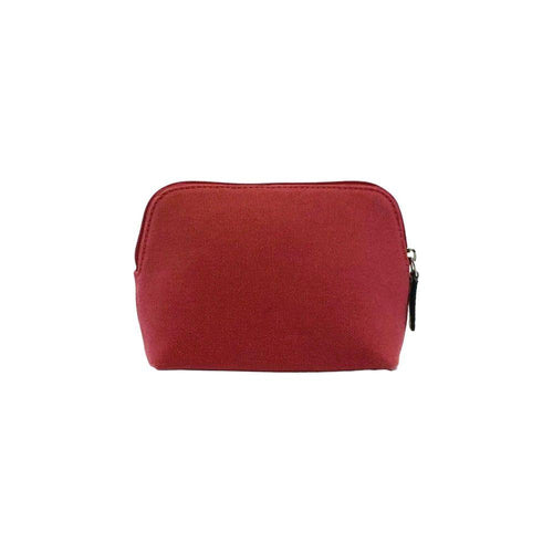 Load image into Gallery viewer, K0026XB | Pochette da Donna in Canvas/Vera Pelle pieno fiore Volanata - Colore Bordeaux/Testa Moro. Chiusura con lampo. Dimensioni: cm 17 x 13 x 6,5 - Confezione: Sacchetto Tnt-6
