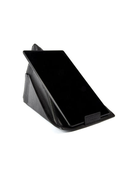 K0031AB | Custodia/Supporto per Tablet Modulare in Vera Pelle, pieno fiore, grana dollaro. Colore Nero. Chiusura con magneti. Dimensioni: cm 22 x 31. Confezione: Sacchetto Tnt-0