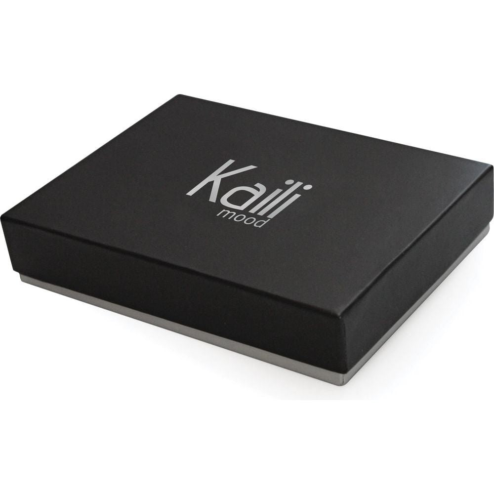 K0039AB | Avvolgicavo Cuore Made in Italy in Vera Pelle pieno fiore, grana dollaro - Colore Nero - Dimensioni: cm 5 x 8 x 0,5 - Confezione: Gift Box rigido fondo/coperchio-4