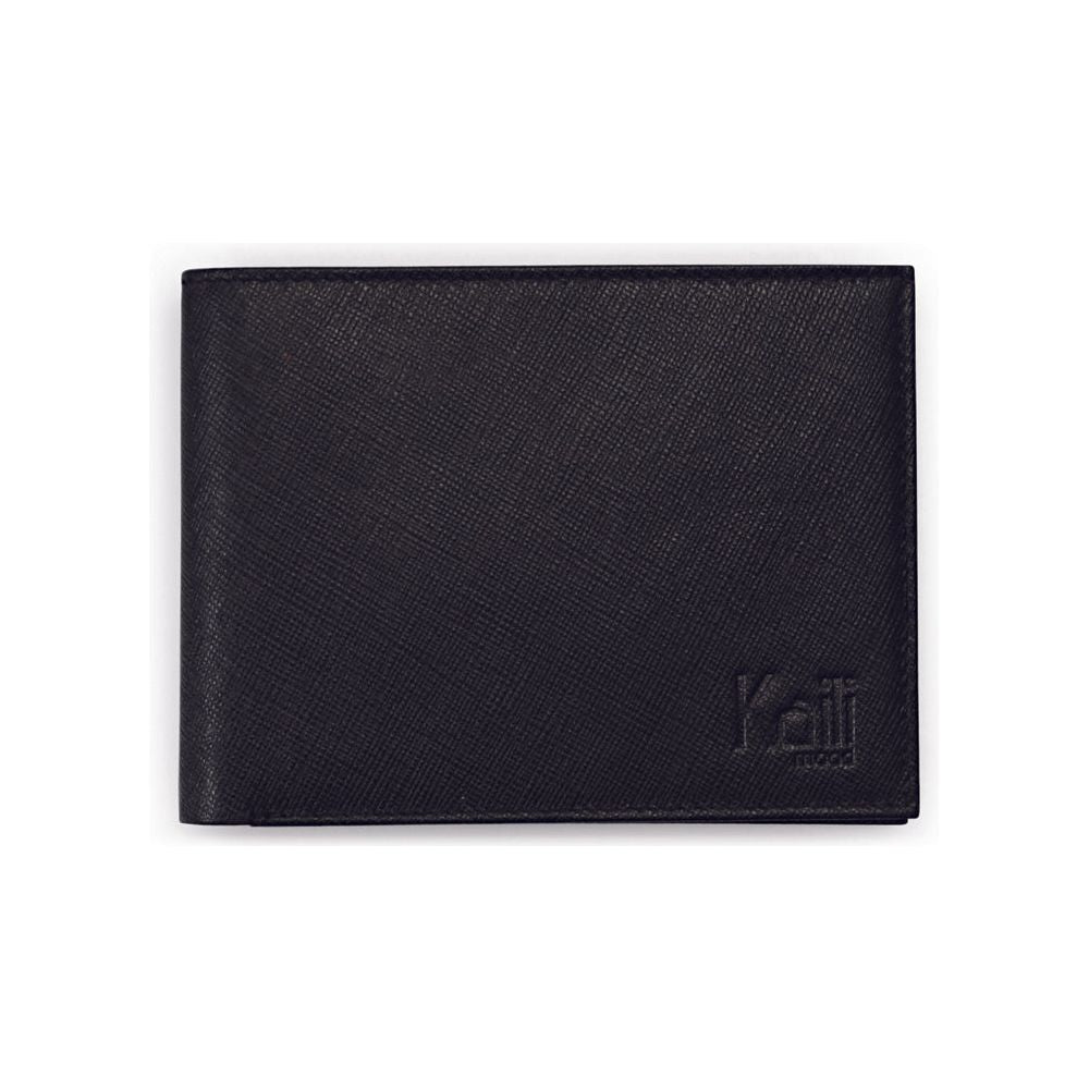 K10812AB | Portafogli Uomo in Saffiano Vera Pelle. Colore Nero. 8 slots per le carte di credito. Dimensioni da chiuso: cm 12,5 x 9,5 x 1. Confezione: Gift Box rigido fondo/coperchio-5