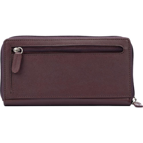 Load image into Gallery viewer, K10838XB | Portafogli Donna in Saffiano Vera Pelle. Colore Bordeaux. 6 slot per carte di credito. Dimensioni da chiuso: cm 18,5 x 10 x 2,5. Confezione: Gift Box rigido fondo/coperchio-1
