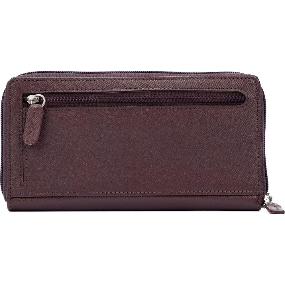 K10838XB | Portafogli Donna in Saffiano Vera Pelle. Colore Bordeaux. 6 slot per carte di credito. Dimensioni da chiuso: cm 18,5 x 10 x 2,5. Confezione: Gift Box rigido fondo/coperchio-1