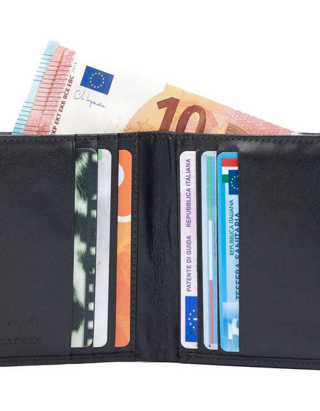 K11025BB | Portafogli Uomo in Vera Pelle Col. Testa Moro-0