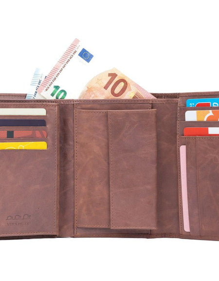 K11133XB | Portafogli Donna in Vera Pelle Col. Bordeaux-0