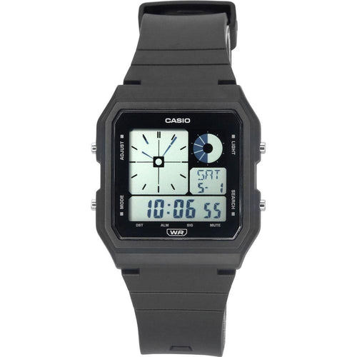 Load image into Gallery viewer, RDW-1001 Retro Digital World Time Unisex Watch with Resin Strap - Black

