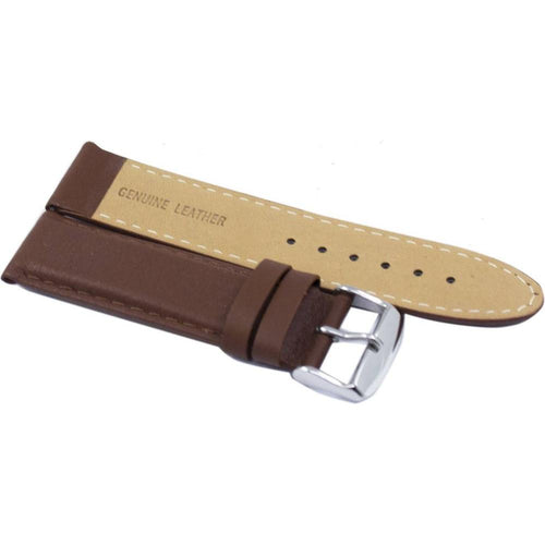 Load image into Gallery viewer, Introducing the Exquisite 22mm Brown Leather Watch Strap for Men - Model R22M: The Ultimate Watch Strap Replacement for Timeless Elegance
