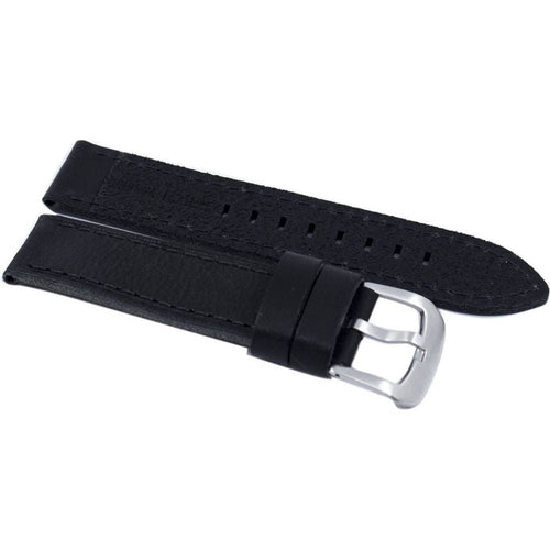 Load image into Gallery viewer, The Timeless Black Leather Watch Strap: A Classic Replacement for Men&#39;s Watches
