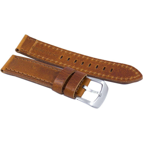 Load image into Gallery viewer, Elevate Your Timepiece with the Exquisite Ratio Brand Genuine Leather Watch Strap 22mm - Brown (Unisex)
