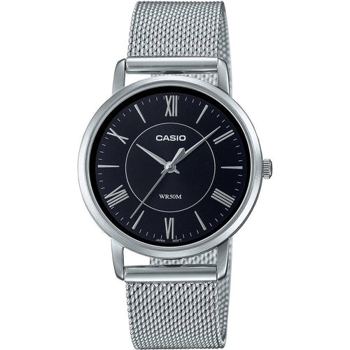 Load image into Gallery viewer, Elegant and Timeless Women&#39;s Stainless Steel Mesh Black Dial Watch - Model 1330, Black
