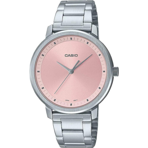 Load image into Gallery viewer, Elegant Timepieces Women&#39;s Pink Dial Stainless Steel Watch - Model ETP-101, Pink
