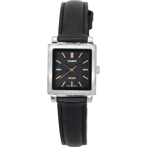 Load image into Gallery viewer, Casio Women&#39;s Elegant Black Leather Strap Quartz Watch - Model 5361, Black

Introducing the Casio Women&#39;s Elegant Black Leather Strap Quartz Watch - Model 5361, Black: A Timeless Timepiece for the Modern Woman
