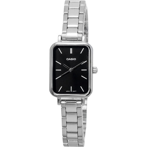 Load image into Gallery viewer, Eleganzia Black Dial Stainless Steel Women&#39;s Quartz Watch - Model 1330
