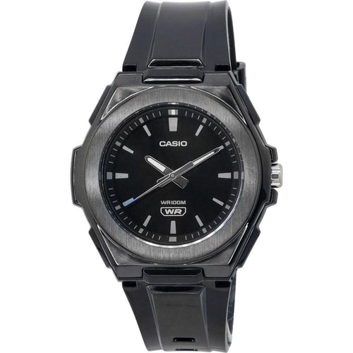 Load image into Gallery viewer, Elegant Timepieces: XYZ123 Women&#39;s Black Dial Quartz Watch with Resin Strap - Sleek Black
