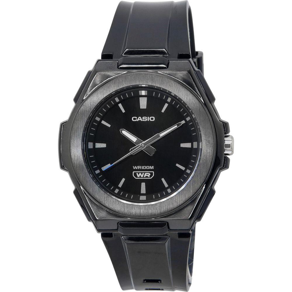 Elegant Timepieces: XYZ123 Women's Black Dial Quartz Watch with Resin Strap - Sleek Black
