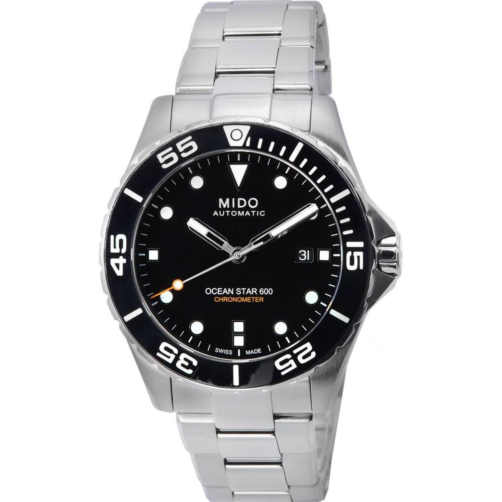Mido Ocean Star 600 Chronometer Black Dial Automatic Diver's Watch - Men's M026.608.11.051.00