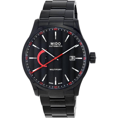 Load image into Gallery viewer, Mido Multifort Power Reserve Black Dial Automatic Watch M038.424.33.051.00 - Men&#39;s 100M Stainless Steel Bracelet
