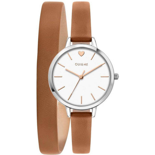 Load image into Gallery viewer, Oui &amp; Me Petite Amourette Women&#39;s White Leather Watch Strap Replacement
