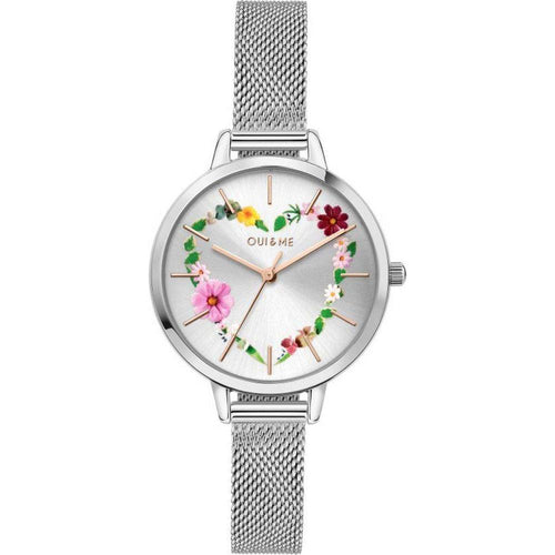 Load image into Gallery viewer, Oui &amp; Me Petite Fleurette Silver Dial Stainless Steel Quartz ME010006 Women&#39;s Watch
