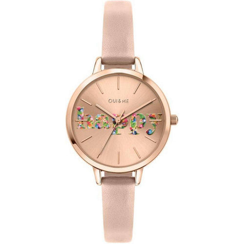 Load image into Gallery viewer, Oui &amp; Me Petite Fleurette Women&#39;s Rose Gold Leather Watch Strap Replacement
