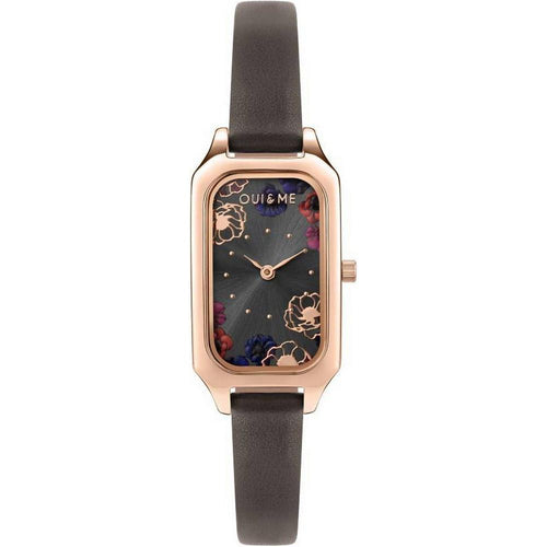 Load image into Gallery viewer, Oui &amp; Me Finette Dark Grey Dial Leather Strap Quartz ME010118 Women&#39;s Watch
