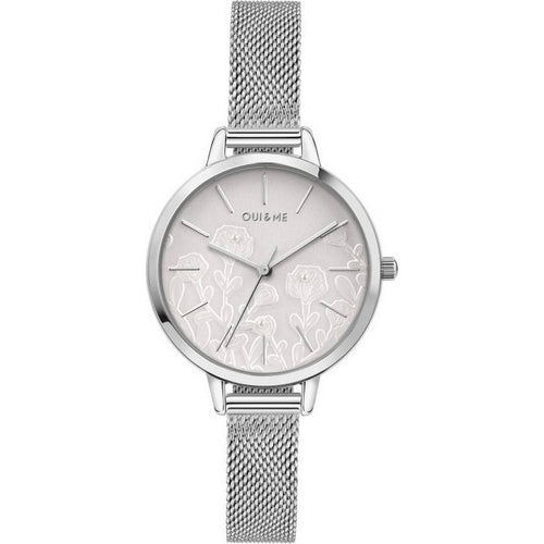 Load image into Gallery viewer, Oui &amp; Me Petite Fleurette Silver Dial Stainless Steel Quartz ME010127 Women&#39;s Watch
