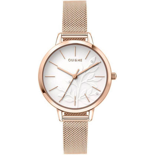 Load image into Gallery viewer, Oui &amp; Me Fleurette White Dial Rose Gold Tone Stainless Steel Quartz ME010134 Women&#39;s Watch
