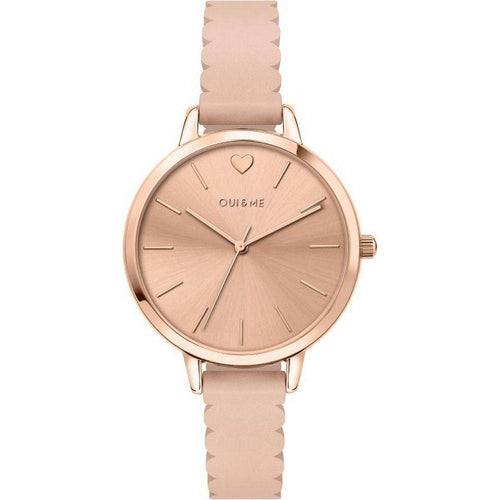 Load image into Gallery viewer, Introducing the Oui &amp; Me Amourette Rose Gold Shiny Dial Leather Strap Quartz ME010144 Women&#39;s Watch Strap Replacement in Elegant Rose Gold for Women
