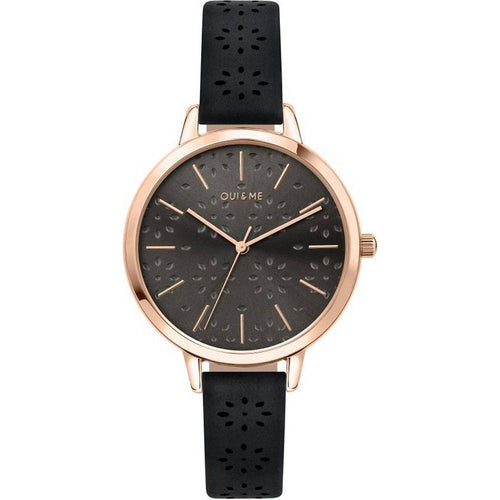Load image into Gallery viewer, Oui &amp; Me Amourette Dark Grey Dial Leather Strap Quartz ME010146 Women&#39;s Watch
