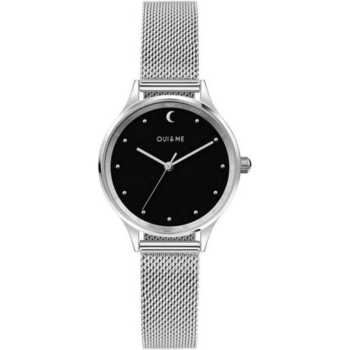 Load image into Gallery viewer, Oui &amp; Me Bichette Women&#39;s Black Dial Stainless Steel Quartz Watch ME010172
