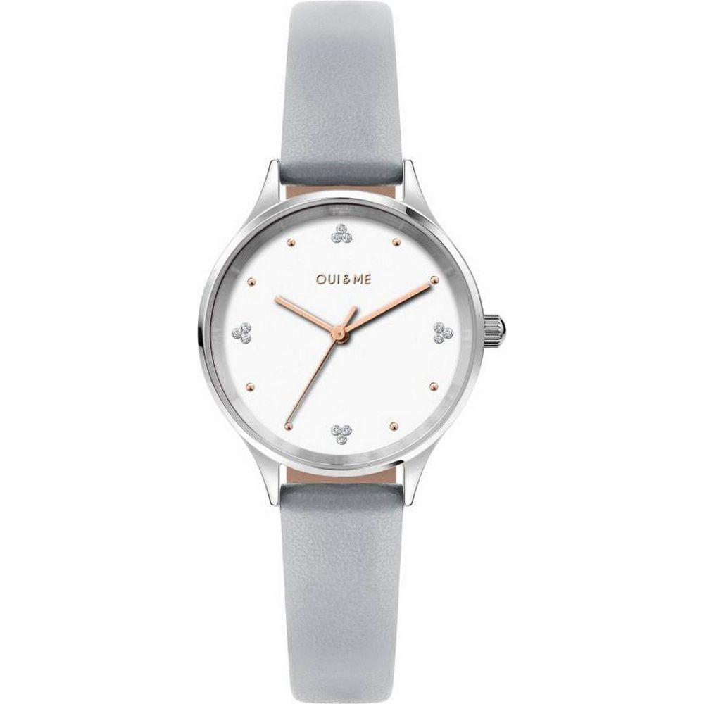Sophisticated White Leather Strap Replacement for Women's Watches