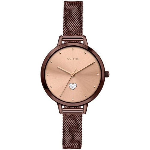 Load image into Gallery viewer, Oui &amp; Me Petite Amourette Rose Gold Sunray Dial Stainless Steel Quartz Women&#39;s Watch ME010221
