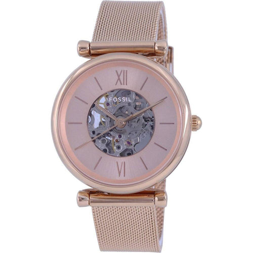 Load image into Gallery viewer, Fossil Carlie ME3175 Women&#39;s Rose Gold Tone Stainless Steel Automatic Watch
