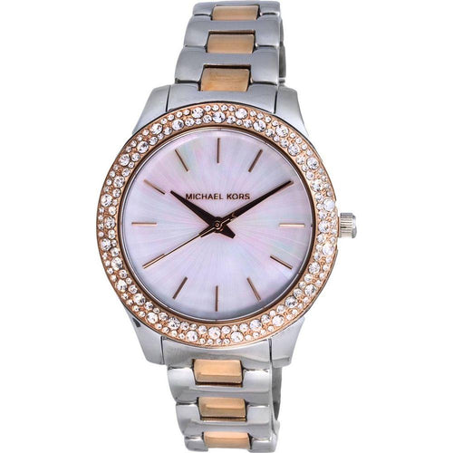 Load image into Gallery viewer, Michael Kors Liliane MK1048 Two Tone Crystal Accents Women&#39;s Watch Gift Set
