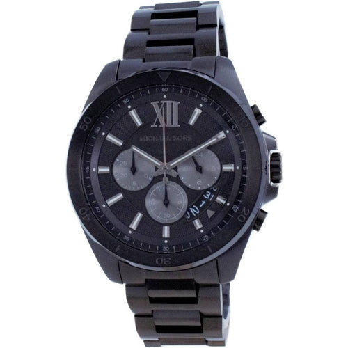 Load image into Gallery viewer, Michael Kors Brecken Chronograph Stainless Steel Quartz MK8858 Men&#39;s Watch - Black
