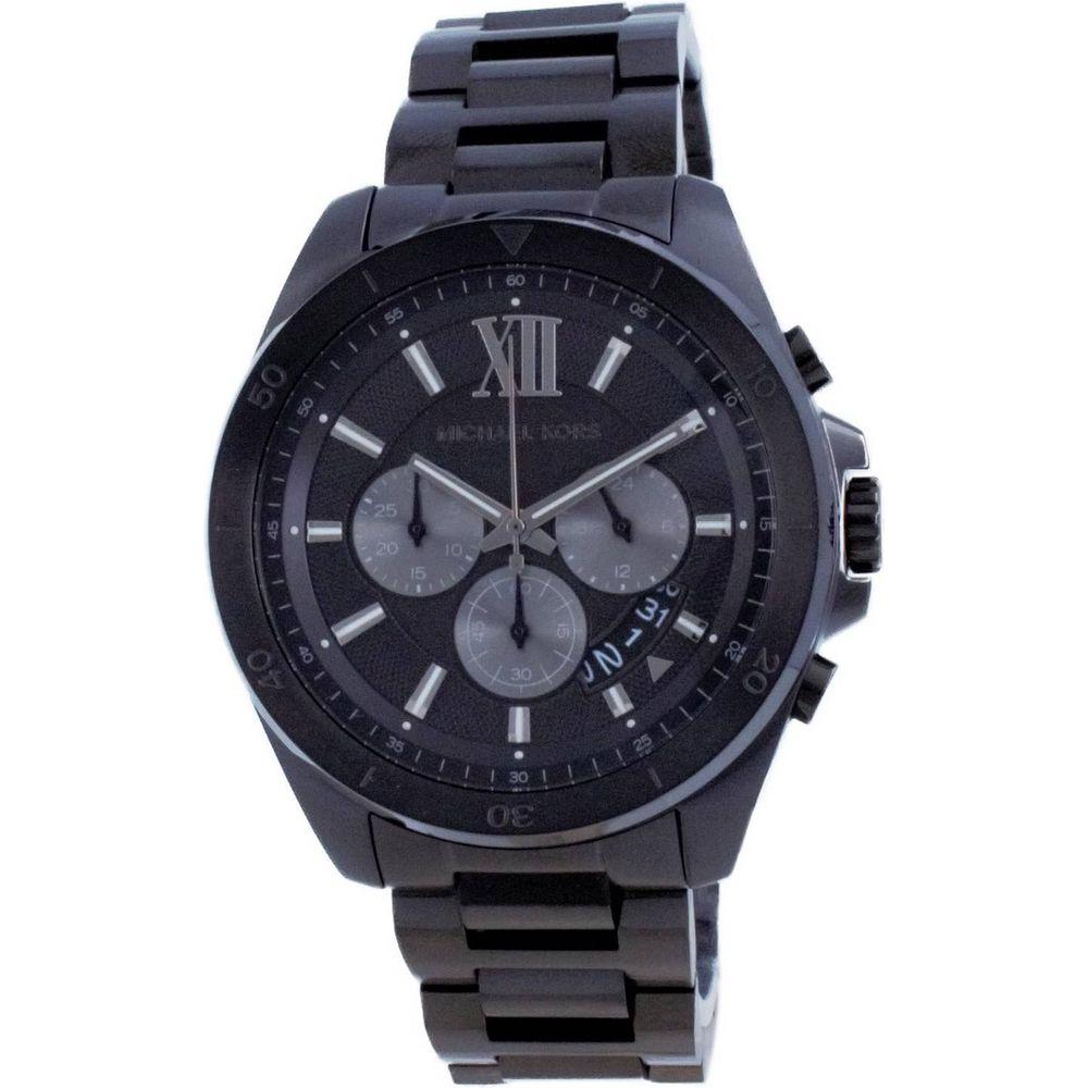 Michael Kors Brecken Chronograph Stainless Steel Quartz MK8858 Men's Watch - Black