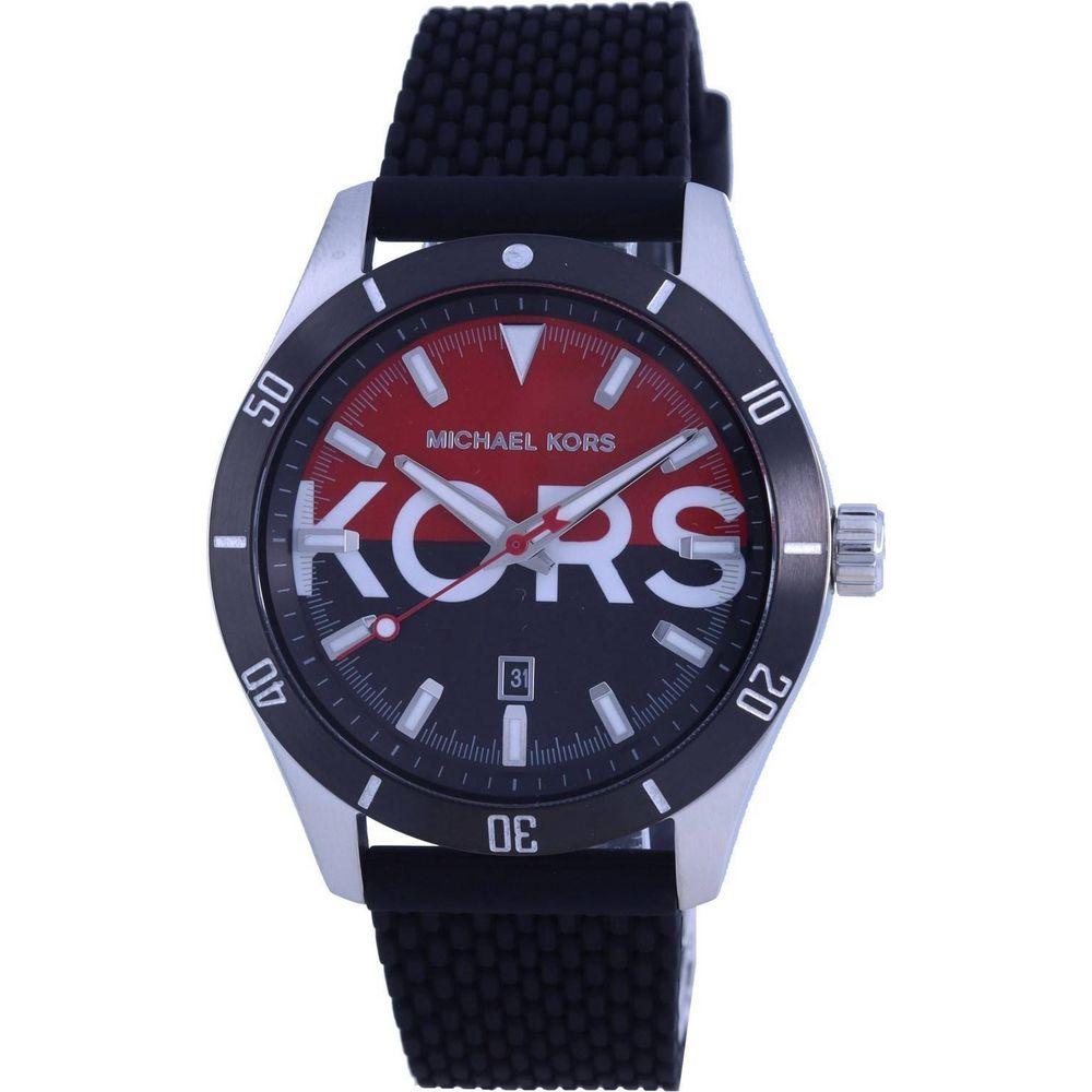 Introducing the Stylish Black/Red Silicone Watch Strap Replacement for Men's Watches