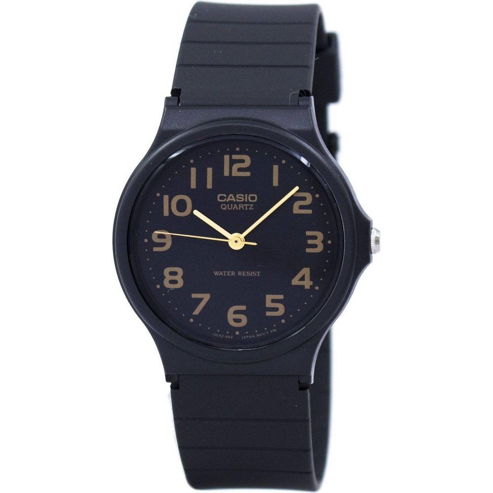 Elegant Timepieces presents: XYZ123 Black Quartz Men's Watch with Resin Strap - Sleek and Stylish Timekeeping for the Modern Gentleman