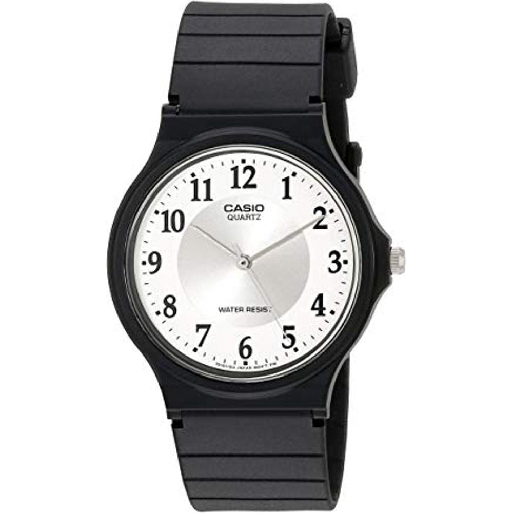 Elegant Timepiece: Resin Quartz Wristwatch by TimeLux - Unisex, 3 ATM Water Resistant, Model TQW34 - Black